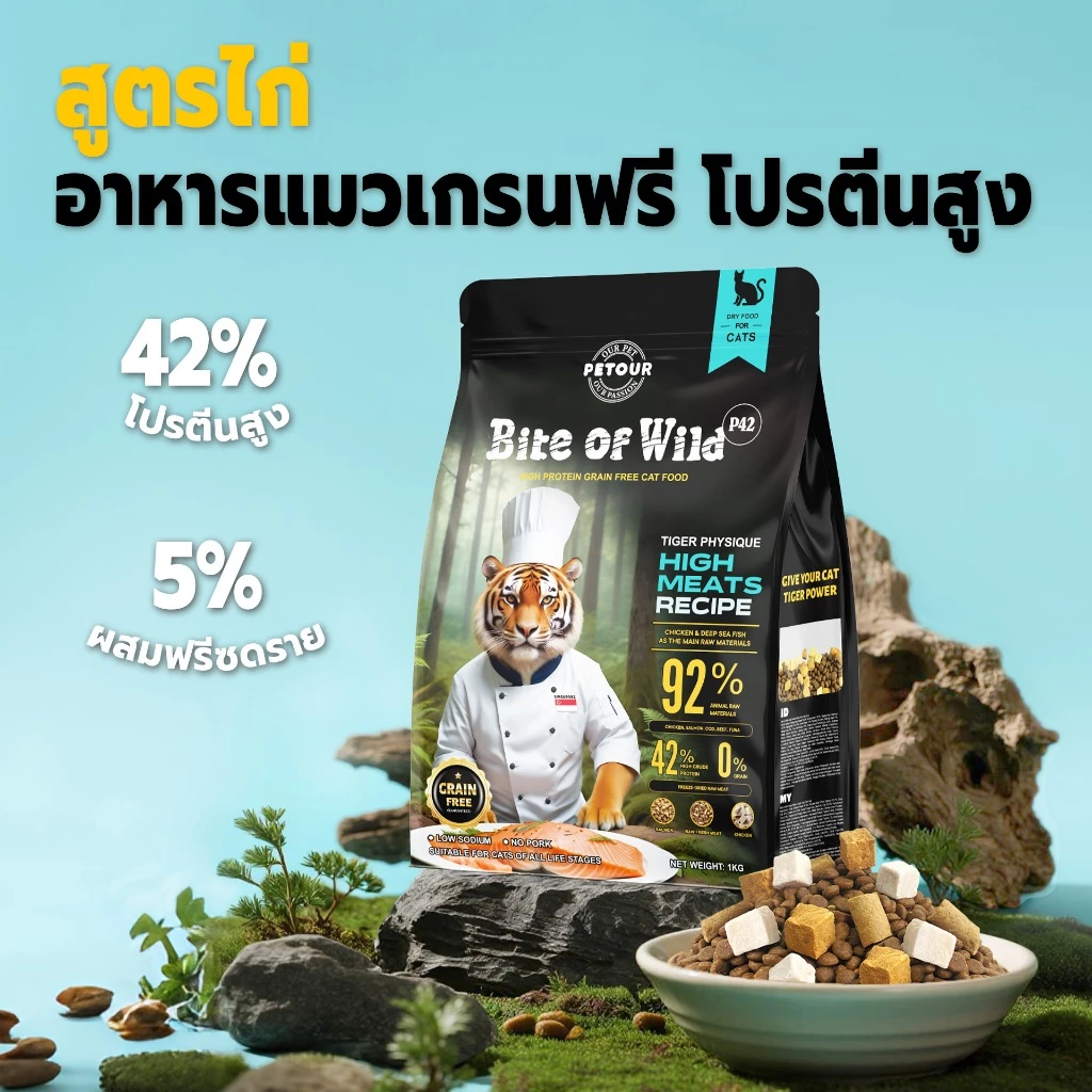 Bite Of Wild อาหารแมว F42 1 กก.
