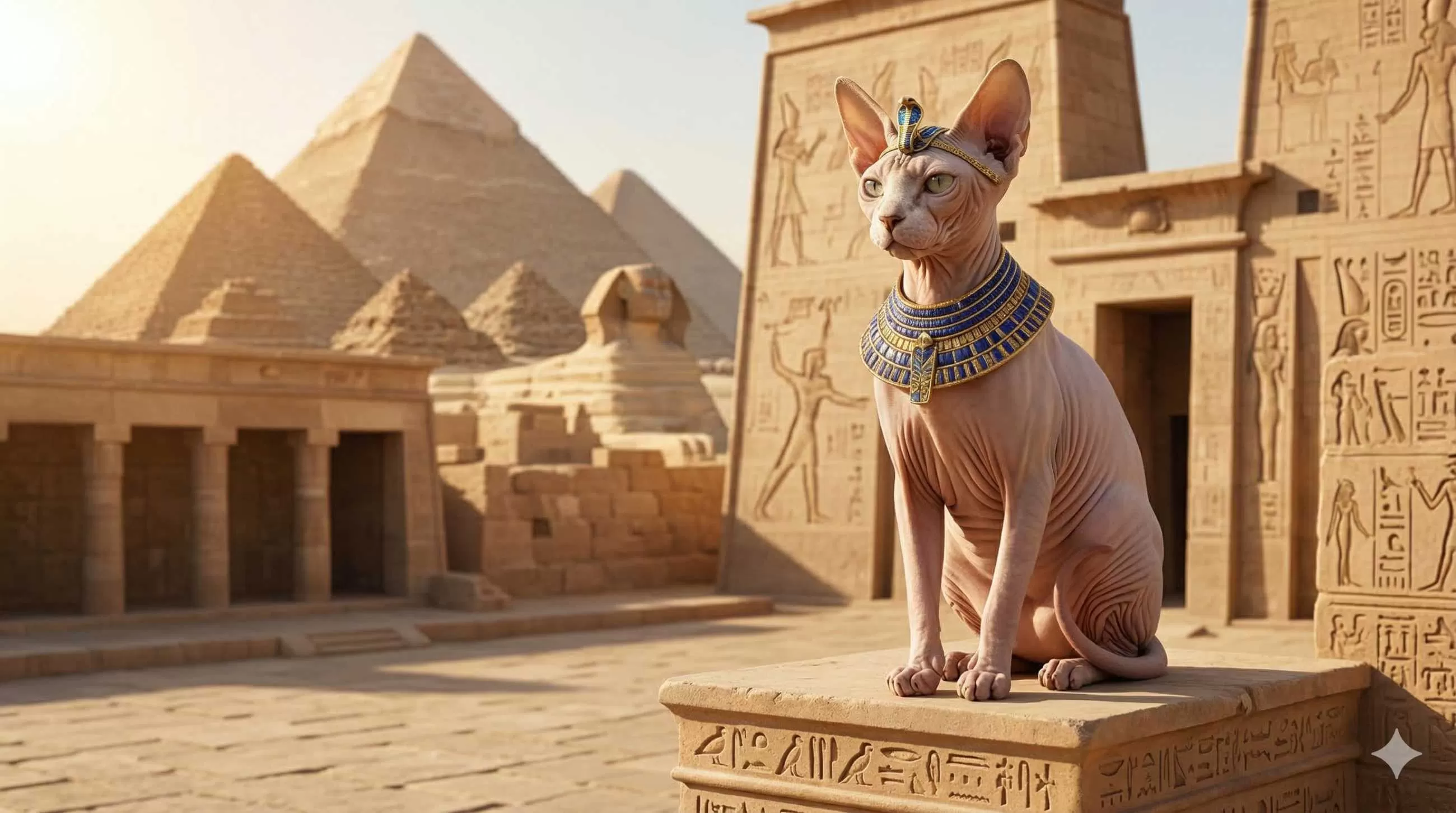 แมวสฟิงซ์อียิปต์โบราณ.webp