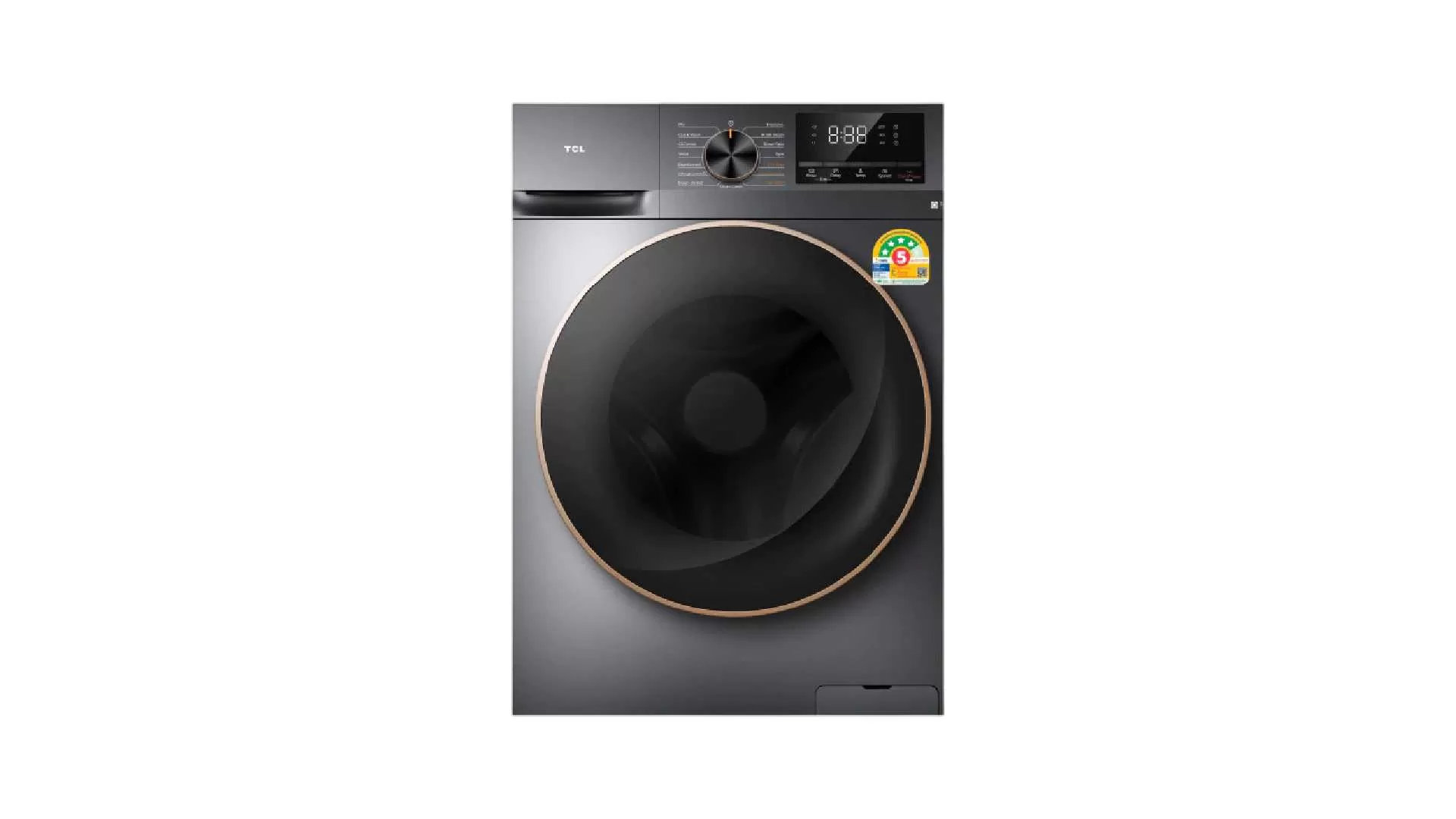 8. TCL WASH & DRY เครื่องซักอบผ้าฝาหน้า ซัก 10Kg. อบ 7Kg.รุ่น WT11EPWDG.webp