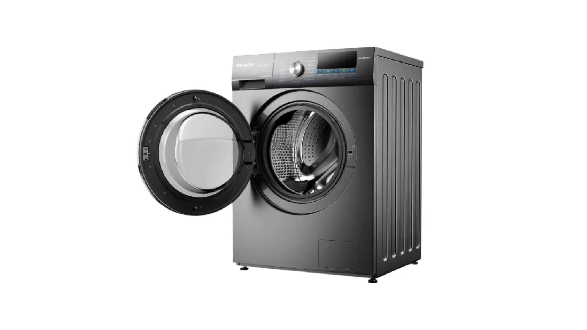 9. SHARP เครื่องซักผ้าฝาหน้าอัตโนมัติ Ever Clean Series รุ่น ES-F90XKS-G.webp