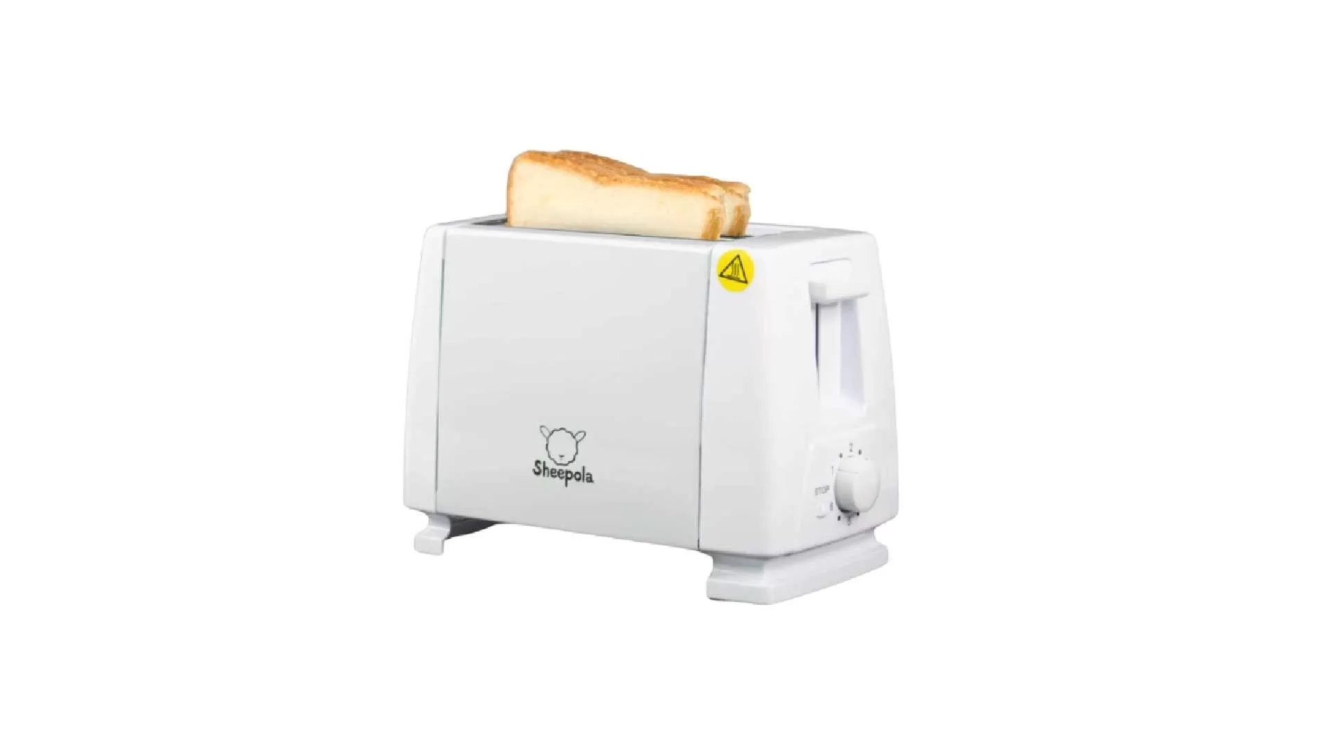 7. เครื่องปิ้งขนมปังแบบ2ช่อง สีขาว ใช้ในครัวเรือน เครื่องทำอาหารเช้าแบบมัลติฟังก์ชั่น.webp