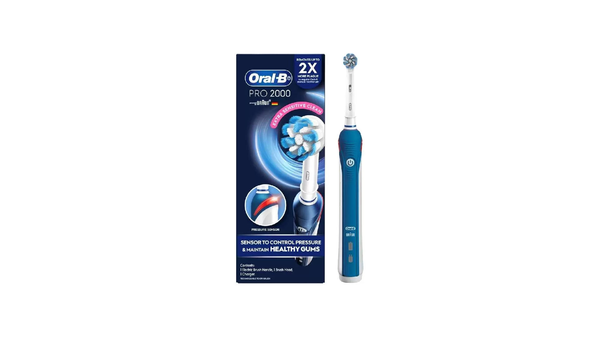 2. ออรัลบี แปรงสีฟันไฟฟ้า รุ่น โปร 2000 ORAL-B POWER TOOTHBRUSH PRO 2000.webp