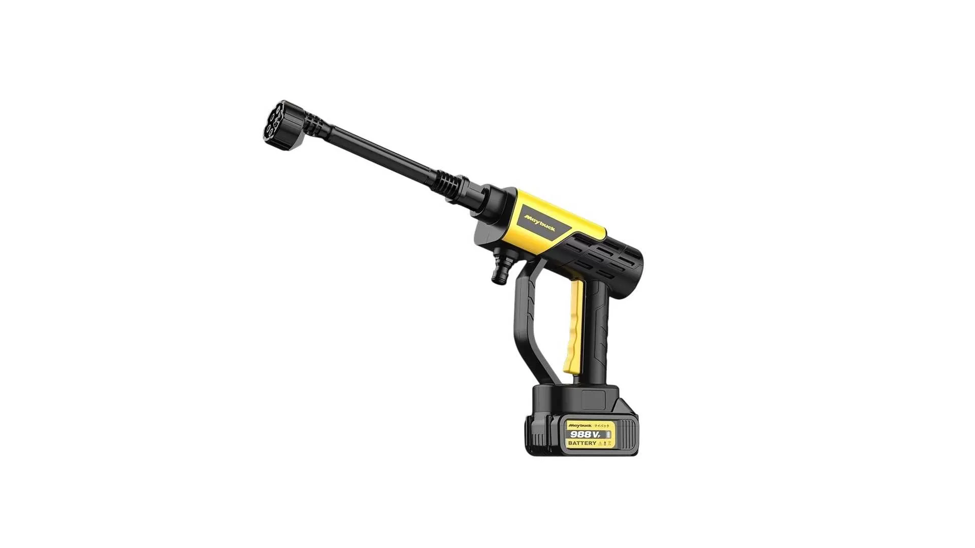 1. Maybuck เครื่องล้างรถพลังสูง 600W แรงดัน 100Bar ปืนฉีดน้ำแรงดันสูง ไร้สาย.webp